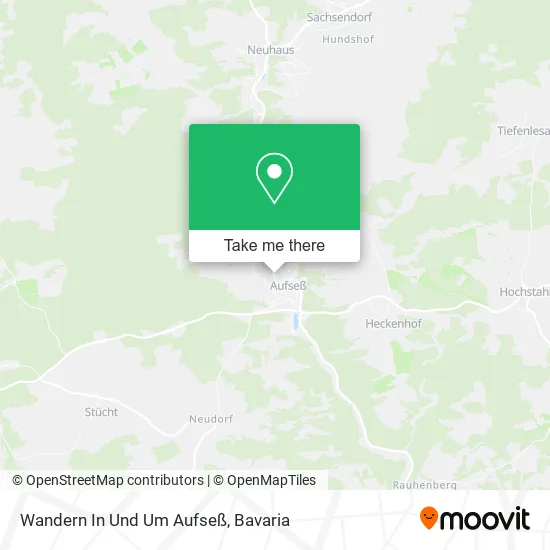 Карта Wandern In Und Um Aufseß
