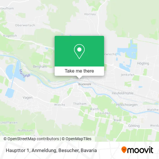 Карта Haupttor 1, Anmeldung, Besucher