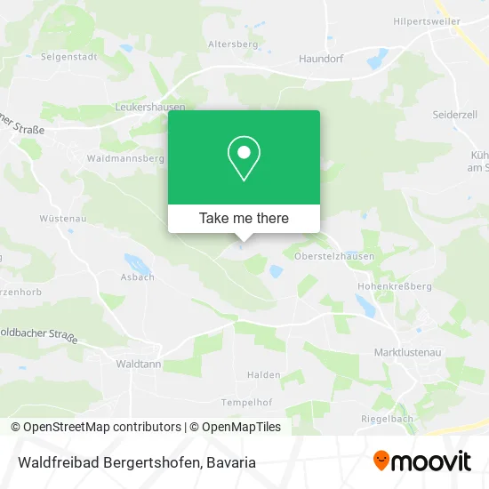 Карта Waldfreibad Bergertshofen