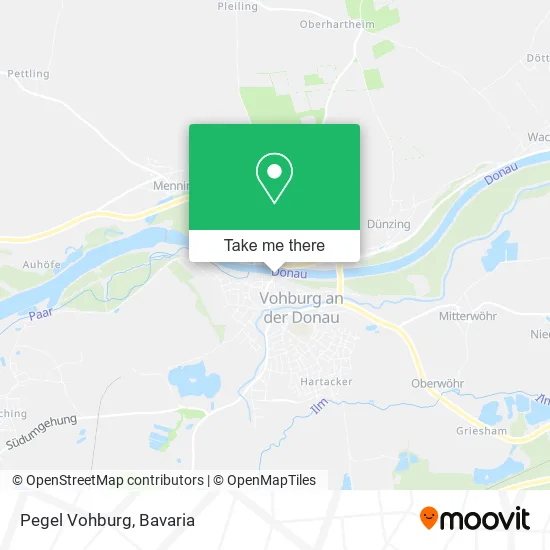 Карта Pegel Vohburg