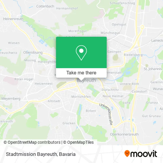 Карта Stadtmission Bayreuth