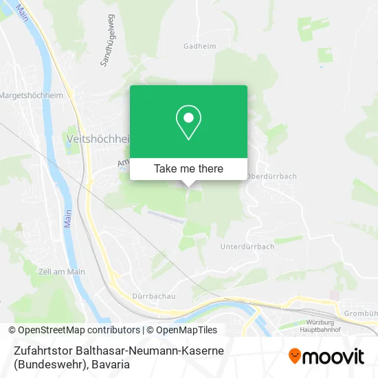 Zufahrtstor Balthasar-Neumann-Kaserne (Bundeswehr) map
