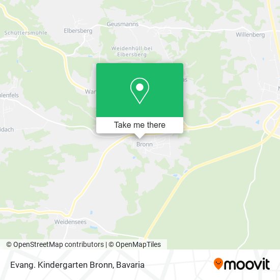 Evang. Kindergarten Bronn map