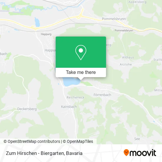 Карта Zum Hirschen - Biergarten