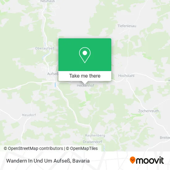 Карта Wandern In Und Um Aufseß