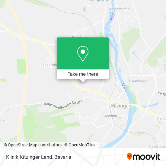 Klinik Kitzinger Land map