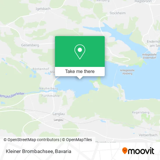 Карта Kleiner Brombachsee