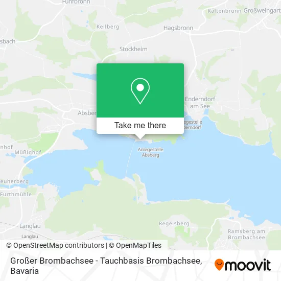 Карта Großer Brombachsee - Tauchbasis Brombachsee