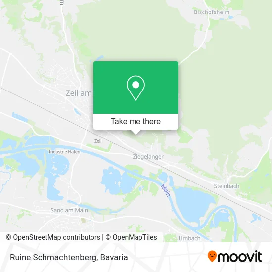 Ruine Schmachtenberg map