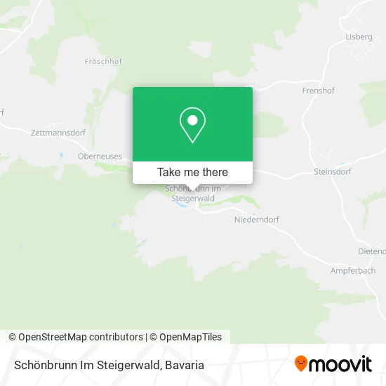 Карта Schönbrunn Im Steigerwald