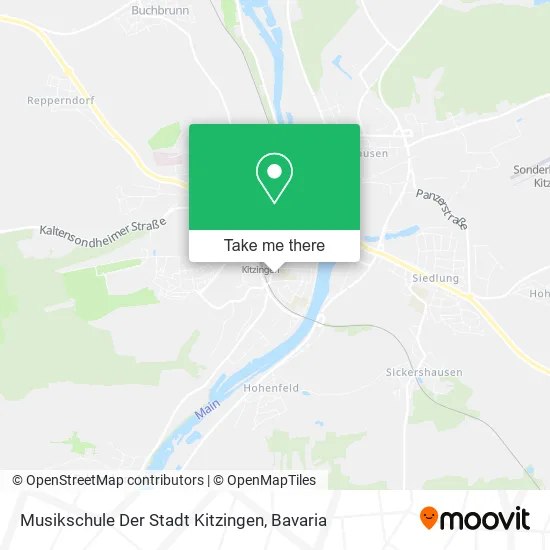 Карта Musikschule Der Stadt Kitzingen