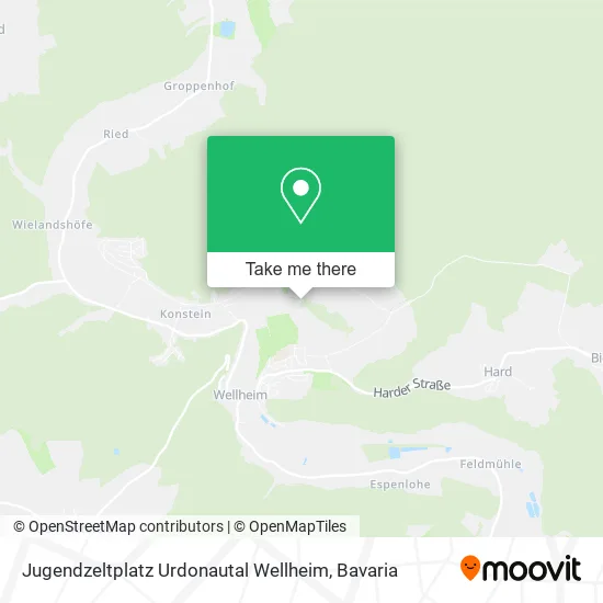 Карта Jugendzeltplatz Urdonautal Wellheim