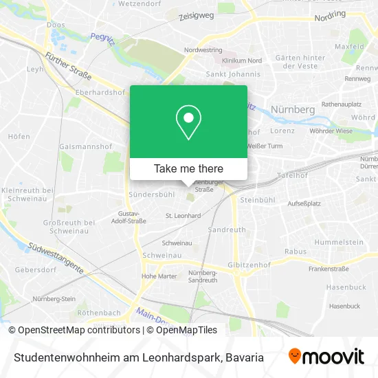 Карта Studentenwohnheim am Leonhardspark
