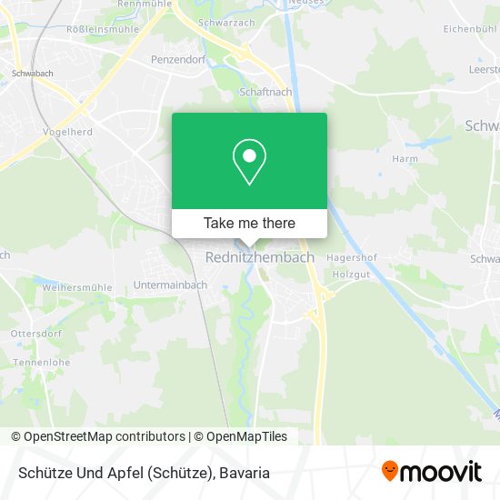 Schütze Und Apfel map