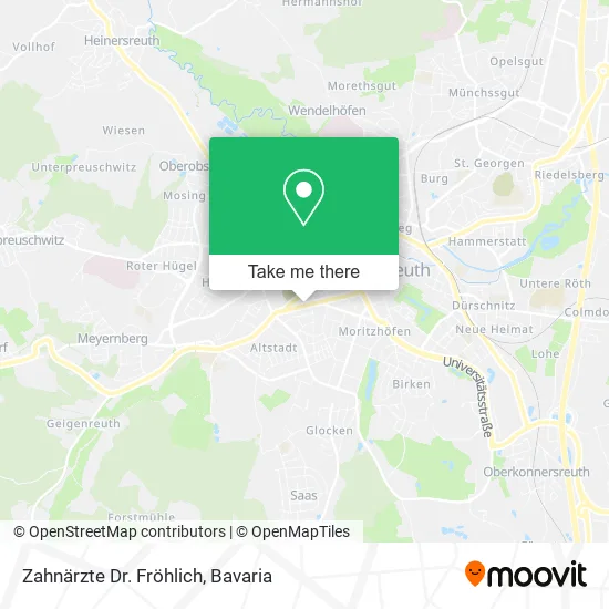 Карта Zahnärzte Dr. Fröhlich