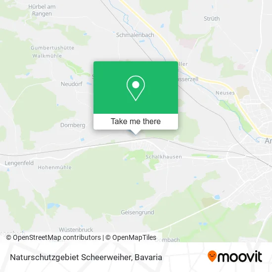 Карта Naturschutzgebiet Scheerweiher