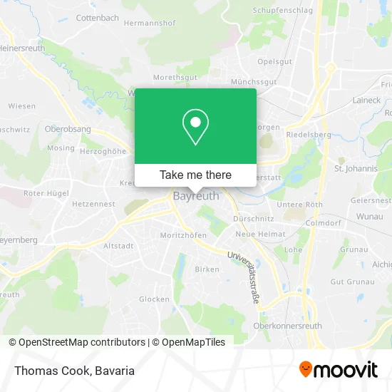 Карта Thomas Cook