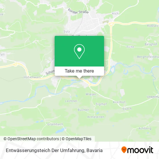 Карта Entwässerungsteich Der Umfahrung