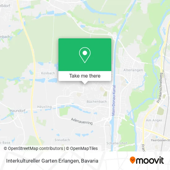 Карта Interkultureller Garten Erlangen