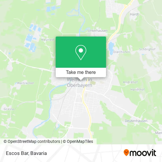 Карта Escos Bar