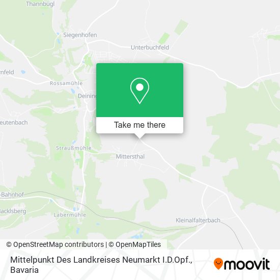 Карта Mittelpunkt Des Landkreises Neumarkt I.D.Opf.