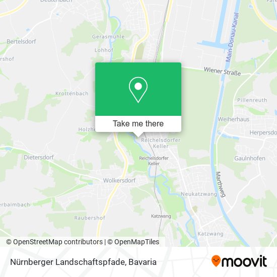 Nürnberger Landschaftspfade map