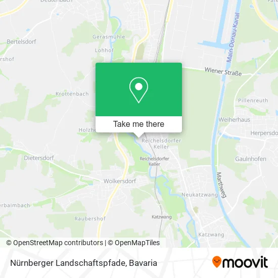 Карта Nürnberger Landschaftspfade