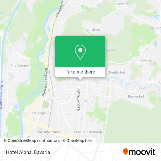 Карта Hotel Alpha