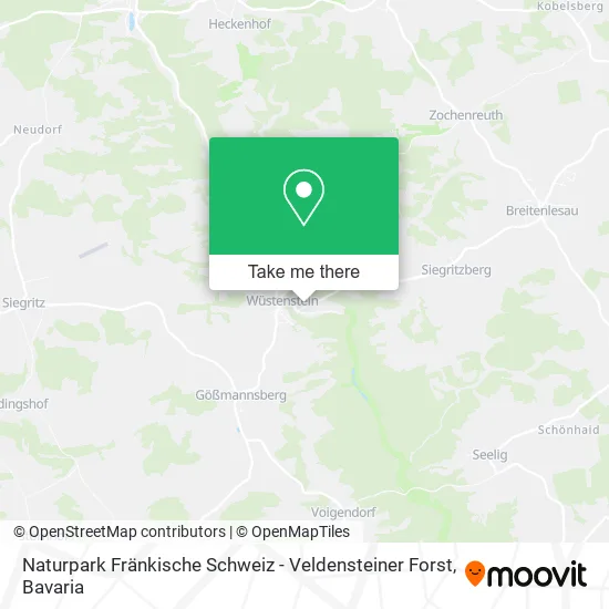 Карта Naturpark Fränkische Schweiz - Veldensteiner Forst