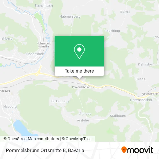 Карта Pommelsbrunn Ortsmitte B