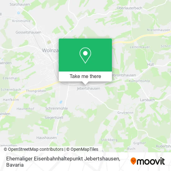 Карта Ehemaliger Eisenbahnhaltepunkt Jebertshausen