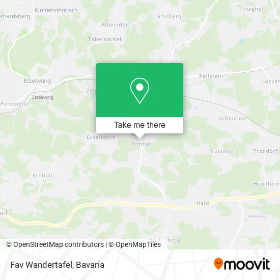 Карта Fav Wandertafel