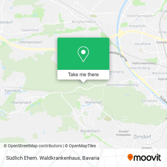 Südlich Ehem. Waldkrankenhaus map