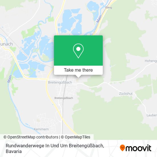 Rundwanderwege In Und Um Breitengüßbach map