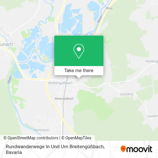 Rundwanderwege In Und Um Breitengüßbach map