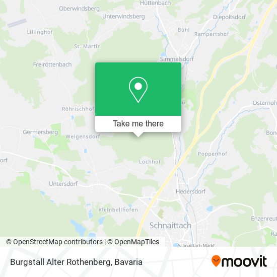 Burgstall Alter Rothenberg map