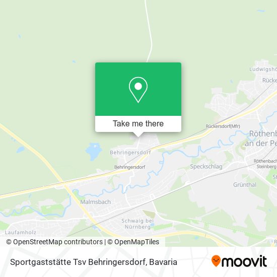 Карта Sportgaststätte Tsv Behringersdorf