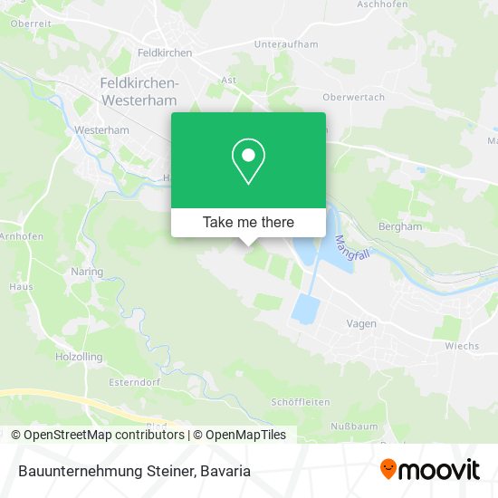 Bauunternehmung Steiner map