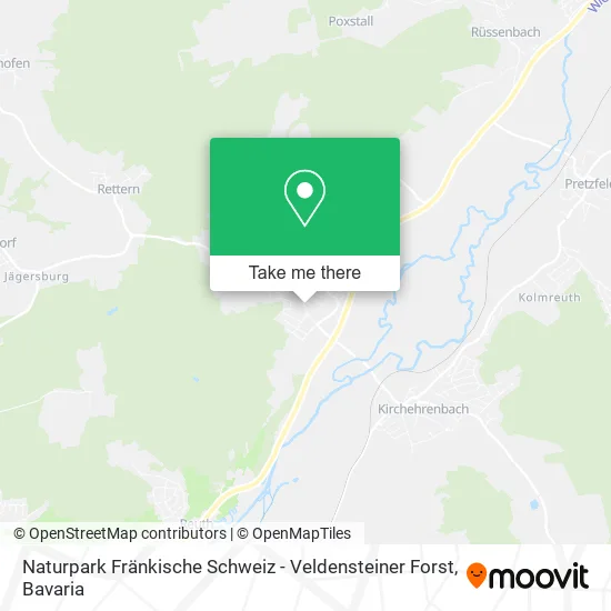 Карта Naturpark Fränkische Schweiz - Veldensteiner Forst