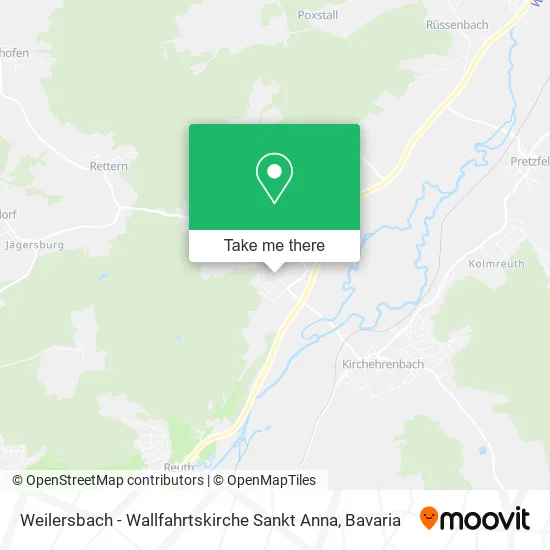 Карта Weilersbach - Wallfahrtskirche Sankt Anna