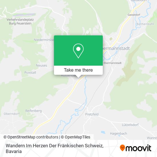 Wandern Im Herzen Der Fränkischen Schweiz map