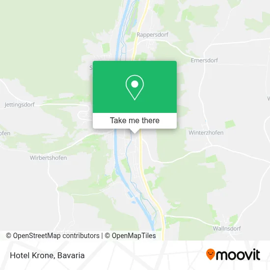 Hotel Krone map