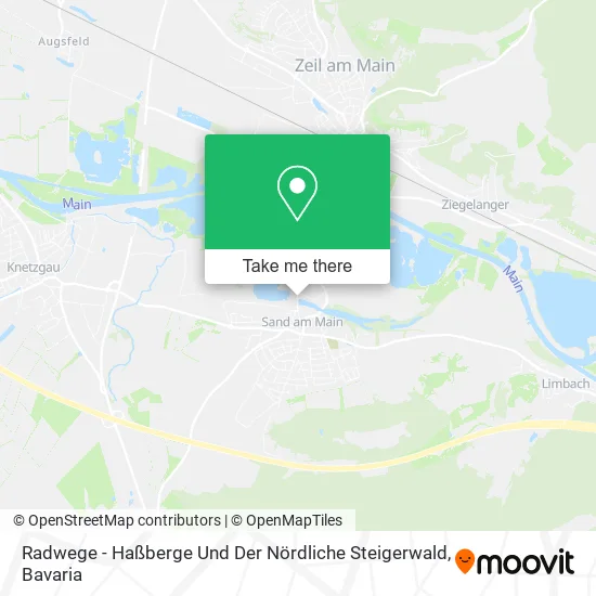 Карта Radwege - Haßberge Und Der Nördliche Steigerwald