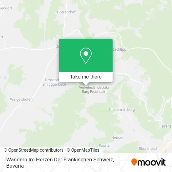 Карта Wandern Im Herzen Der Fränkischen Schweiz