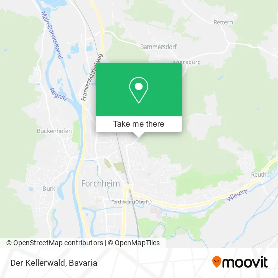 Карта Der Kellerwald