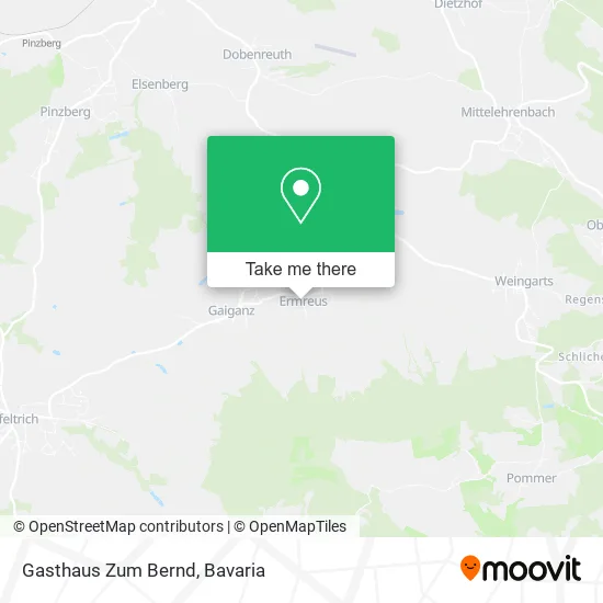 Карта Gasthaus Zum Bernd