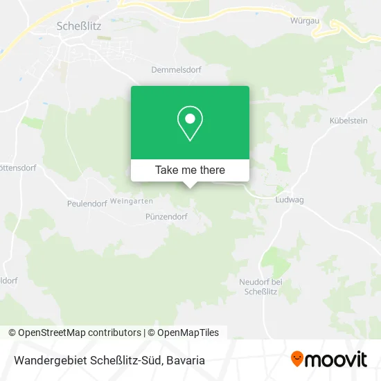 Карта Wandergebiet Scheßlitz-Süd