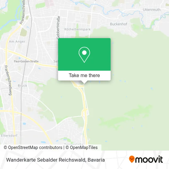 Wanderkarte Sebalder Reichswald map