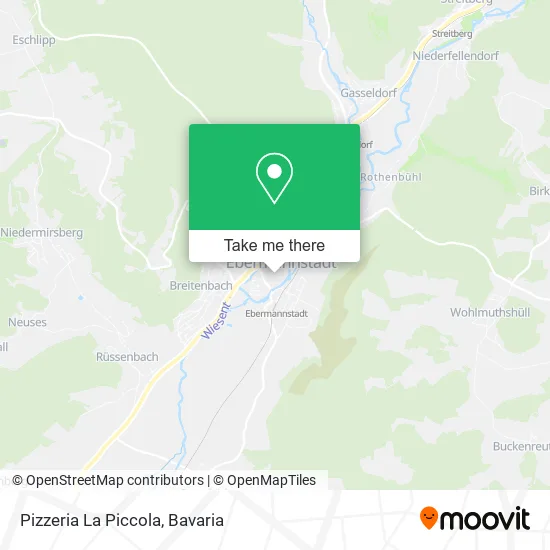 Карта Pizzeria La Piccola