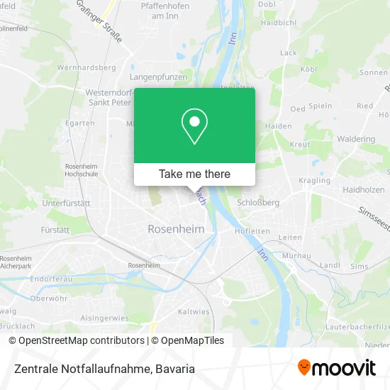Карта Zentrale Notfallaufnahme